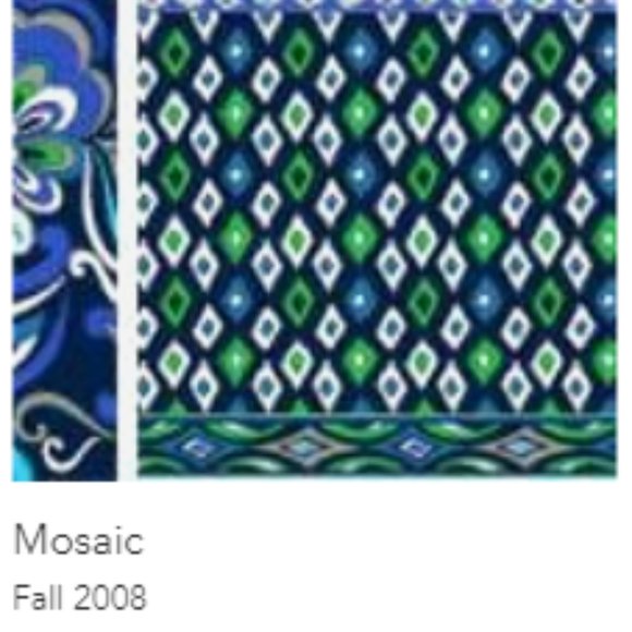 Vera Bradley Wristlet Wallet Mosaic Retired Pattern (2008) NWT - Picture 6 of 6